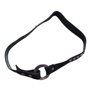 Cache Black Belt with Silver Accents